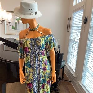 Yellow multi colored dress by Venus